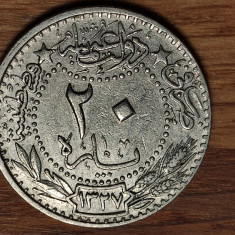 Imperiul Otoman - moneda de colectie - 20 para 1913 - Mehmed V - superba !