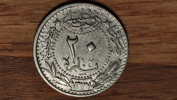 Imperiul Otoman - moneda de colectie - 20 para 1913 - Mehmed V - superba !