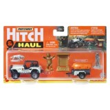 MATCHBOX HITCH&amp;amp;HAUL SET 2 VEHICULE MBX OFF ROAD 1988 JEEP 4X4 TRAILER TRAWLER SCARA 1:64