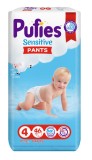 Scutece-chilotel Pufies Pants Sensitive Maxi, Marimea 4, 9-15 kg, 46 buc