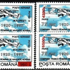 Romania 2000 - Posta Aeriana 4v.neuzat,perfecta stare(z)
