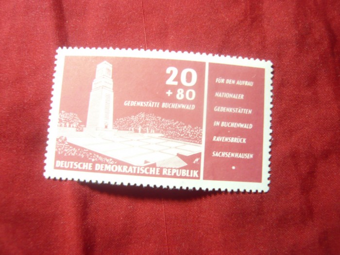 Serie 1 valoare DDR 1956 - Monument Buchenwald