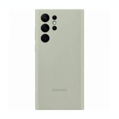 Husa Cover Silicone Cover pentru Samsung Galaxy S22 Ultra Olive Green foto