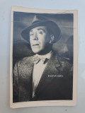 Fotografie veche alb negru Fernandel, actor, 9x6 cm