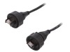 Cablu Ethernet BULGIN 3m IP68 Aurit PX0898/3M00 RJ45, Bronz-fosfor, Poliamida