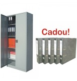 Fiset metalic ASAMBLAT 4 rafturi ECO+, 900x400x1800 mm+5 Bibliorafturi Cadou!