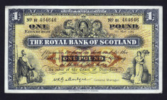 Scotia 1 Pound The Royal Bank Of Scotland s464646 serie repetitiva 1962 foto