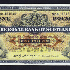 Scotia 1 Pound The Royal Bank Of Scotland s464646 serie repetitiva 1962