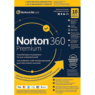 Licenta 2024 pentru Norton 360 Premium - 1-AN / 10-Dispozitive - UK/Europe foto