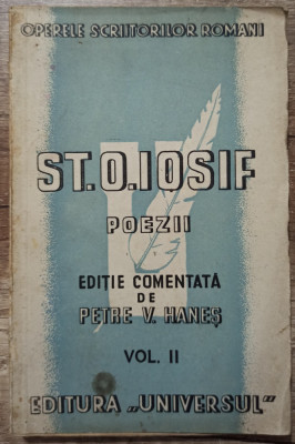 Poezii - St. O. Iosif// vol. II, 1944 foto