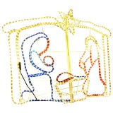Cumpara ieftin Decoratiune de Craciun scena nasterii, 240 leduri, 116x41x87 cm
