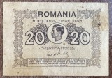 B11 4 - Bancnota foarte veche - Romania - 20 lei - emisiune 1945