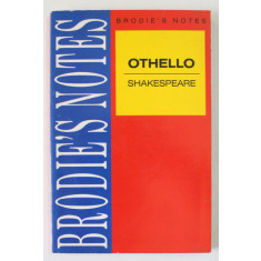 BRODIE &#039;S NOTES on WILLIAM SHAKESPEARE &#039;S OTHELLO by PETER WASHINGTON , 1985