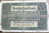 BNKSTR01DE Bancnotă Germania - 10 Mark 1920 (Zehn Mark), Reichsbanknote, Republica de la Weimar