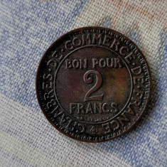 Moneda FRANTA - 2 FRANCS (franci) 1925