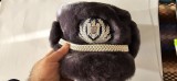 Căciulă de iarnă din blană, care face parte din uniforma oficială OFITER al structurilor Ministerului Afacerilor Interne (MAI) , NEPURTATA !!