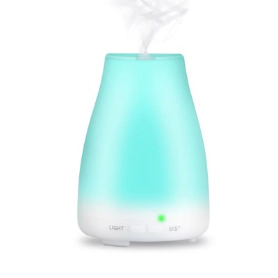 Difuzor aromaterapie cu ultrasunete telecomanda si lumina LED 7 culori V-Rising VR-F03RC 200 ml alb foto