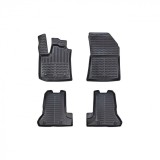 Covorase Auto Tip Tavita Cauciuc ALM Dacia Dokker Negre, Set Fata + Spate, Prindere Clipsuri