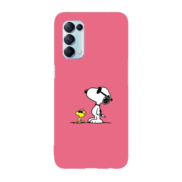 Husa compatibila cu Oppo Find X5 Pro, Viceversa, model Just be cool Snoopy, Silicon, TPU