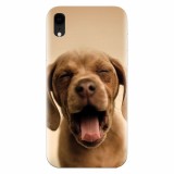 Husa silicon pentru Apple Iphone XR, Cute Yawning Puppy