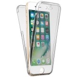 Husa Full TPU 360&deg; (fata + spate) pentru iPhone 7 Plus, Transparent, iPhone 7/8 Plus