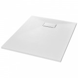 Cumpara ieftin Cadita de dus, alb, 100 x 80 cm, SMC