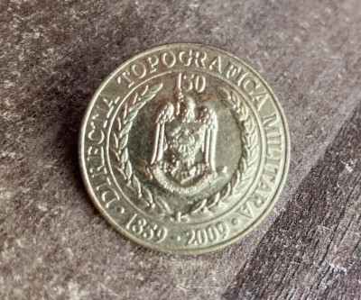 QW9 I 21 - Insigna - tematica militara - Directia Topografica la 150 ani - 1859 - 2009 foto