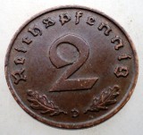 2.826 GERMANIA 2 REICHSPFENNIG 1938 D, Europa, Bronz