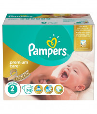 Scutece Premium Care Mega Box 2 Nou Nascut 3-6kg Pampers 148 buc foto