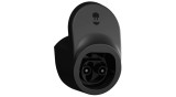 Suport de cablu negru Wallbox și dock pentru capătul cablului &icirc;ntr-unul.