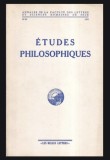 Etudes Philosophiques Annales de la Faculte de Nice 1973
