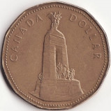Moneda Canada - 1 Dollar 1994 - Monumentul comemorativ al razboiului, Australia si Oceania