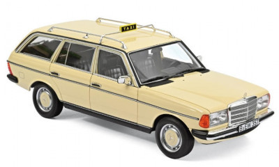 Macheta auto Mercedes-Benz 200 T Taxi 1982, 1:18 Norev foto