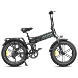 Bicicleta electrica pliabila Ulzomo Dunes 20 E-bike, 750W, 48V 16Ah, autonomie 120km, viteza maxima 40km/h, Black, 20&#039;&#039;