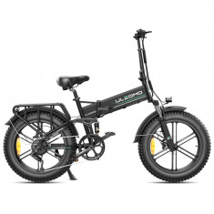 Bicicleta electrica pliabila Ulzomo Dunes 20 E-bike, 750W, 48V 16Ah, autonomie 120km, viteza maxima 40km/h, Black, 20''