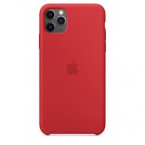 Husa Silicon Apple iPhone 11 Pro Max, MWYV2ZM/A, Rosu, Original Blister