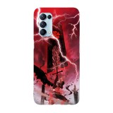 Husa compatibila cu Oppo A74 5G model Asta Sword Black Clover, Silicon, TPU, Viceversa, Transparent, Carcasa