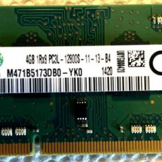 Memorii Laptop Samsung 4GB 1600Mhz PC3L 1.35V M471B5173DB0