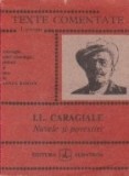 I. L. Caragiale - Nuvele si povestiri (Texte comentate)