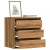 Gossi dulap colt sertare stejar artizanal 60x41x58 cm lemn prelucrat