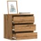 Gossi dulap colt sertare stejar artizanal 60x41x58 cm lemn prelucrat