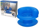 Fotoliu gonflabil, 112 x 112 x 70 cm, design ergonomic, PVC, albastru, Lean 22595