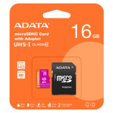 MICRO SD CARD 16GB CLASS 10 CU ADAPTOR ADATA EuroGoods Quality, 16 GB