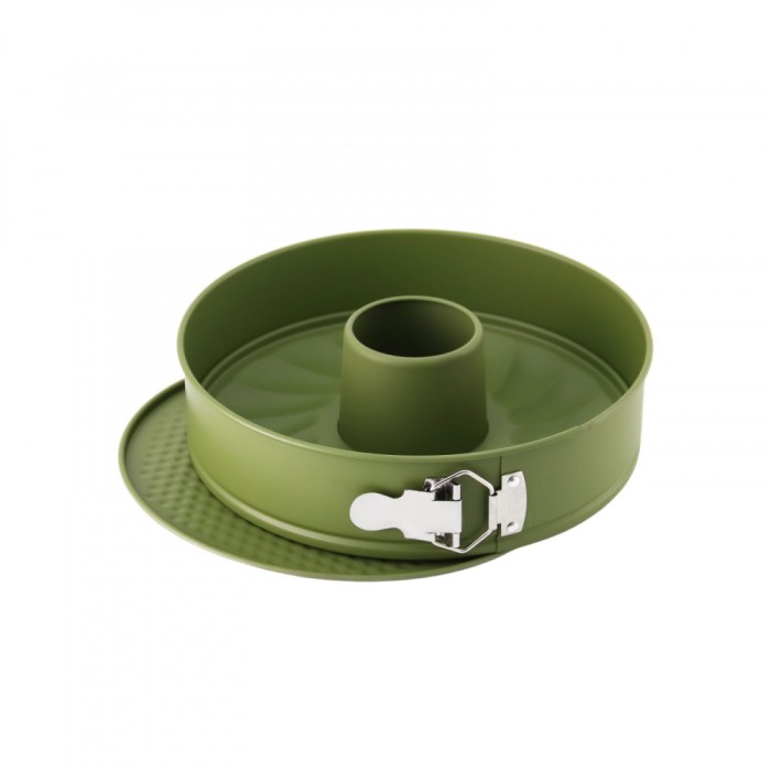 Tava tort cu 2 baze detasabile ZASS Gourmet, ZG-BW 03, Verde - NOU