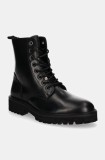 Pepe Jeans ghete de piele PMS50254 barbati, culoarea negru, DURHAM COMBAT