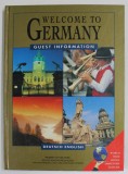 WELCOME TO GERMANY , GUEST INFORMATION , ALBUM CU TEXT IN GERMANA SI ENGLEZA , ANII &#039;90 , COTOR CU URME DE UZURA