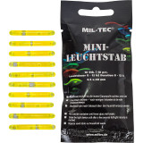 Set 10 Bete Luminoase MINI-LEUCHTSTAB 4cm Galbene Mil-Tec