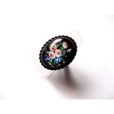inel sticla cu flori 45707