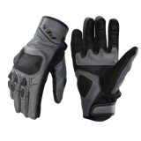 Mănuși Moto din Piele Perforată PES Asphalt Air pentru Vară, 1KP, Touchscreen și Protecții TPU