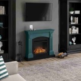 Magna Soft Turquoise semineu electric ultra-modern imitatie flacara